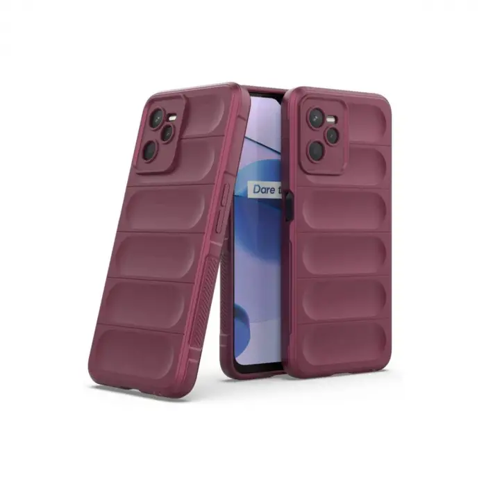 Realme C35 Kılıf Optimum Silikon - Bordo