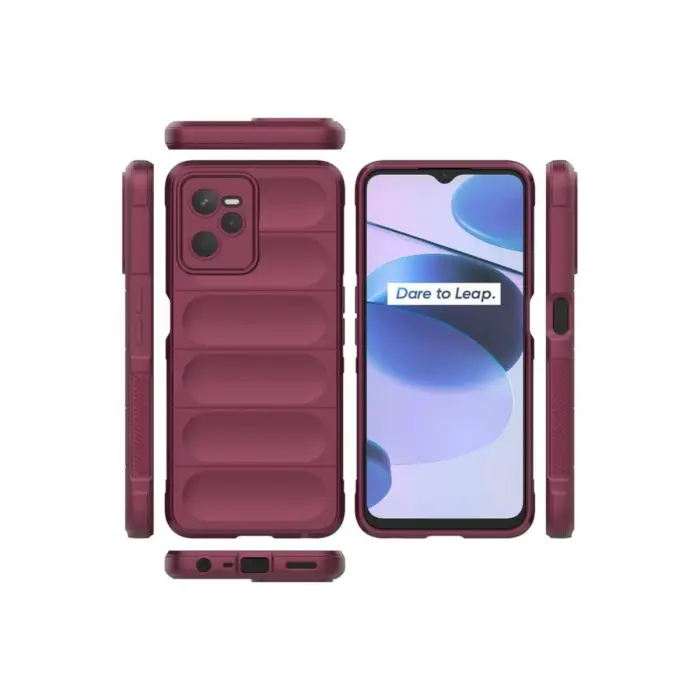 Realme C35 Kılıf Optimum Silikon - Bordo