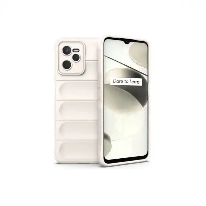 Realme C35 Kılıf Optimum Silikon - Krem