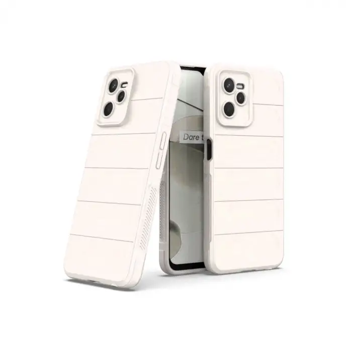 Realme C35 Kılıf Optimum Silikon - Krem