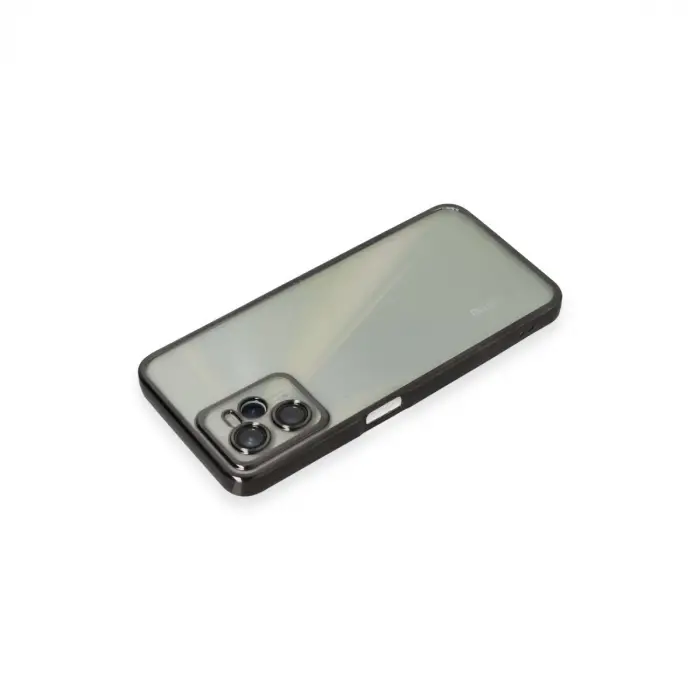 Realme C35 Kılıf Razer Lensli Silikon - Siyah