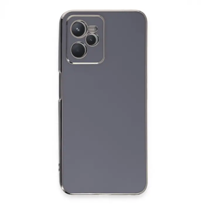 Realme C35 Kılıf Volet Silikon - Mavi