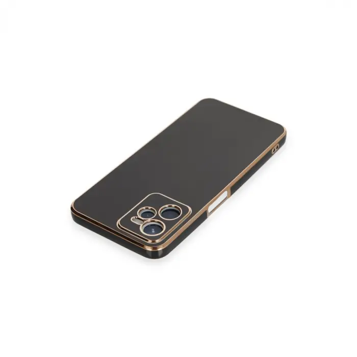 Realme C35 Kılıf Volet Silikon - Siyah