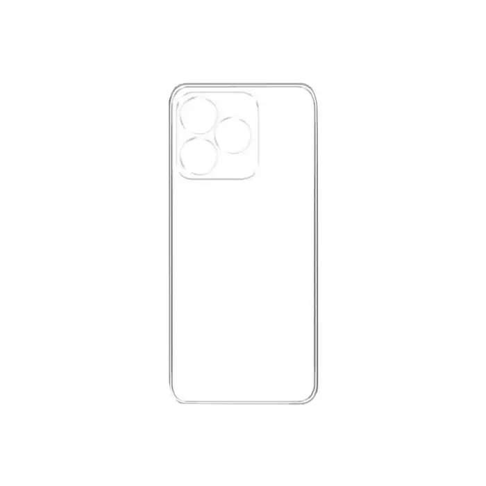 Realme C53 Kılıf Lüx Şeffaf Silikon