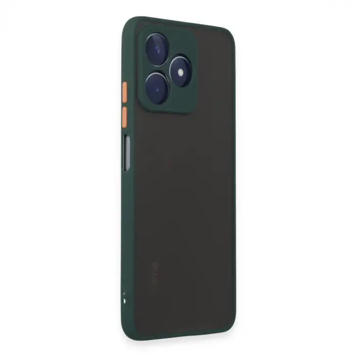 Realme C53 Kılıf Montreal Silikon Kapak - Yeşil