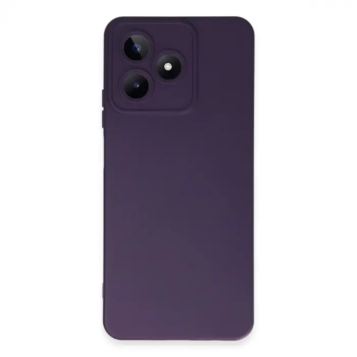 Realme C53 Kılıf Nano İçi Kadife Silikon - Mor