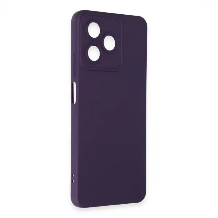 Realme C53 Kılıf Nano İçi Kadife Silikon - Mor