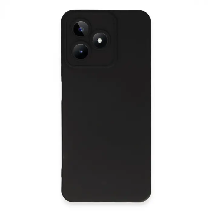 Realme C53 Kılıf Nano İçi Kadife Silikon - Siyah
