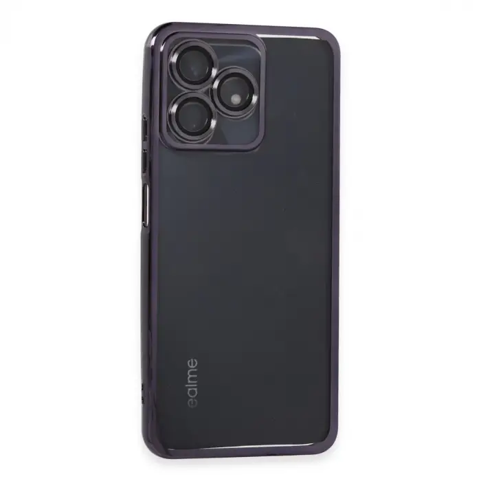 Realme C53 Kılıf Razer Lensli Silikon - Mor