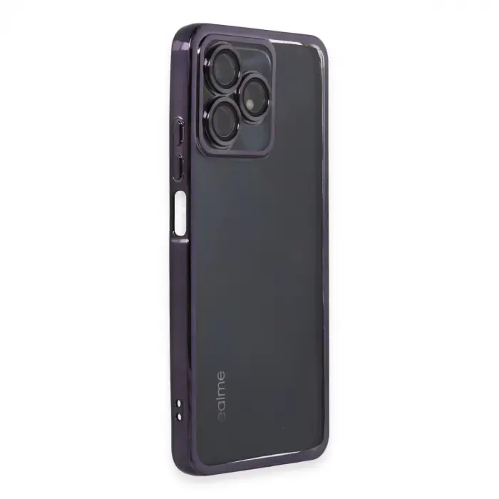 Realme C53 Kılıf Razer Lensli Silikon - Mor