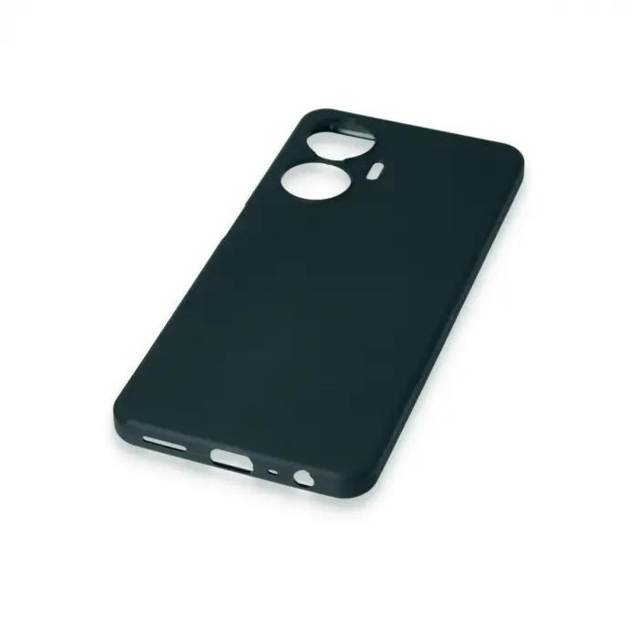 Realme C55 Kılıf First Silikon - Koyu Yeşil