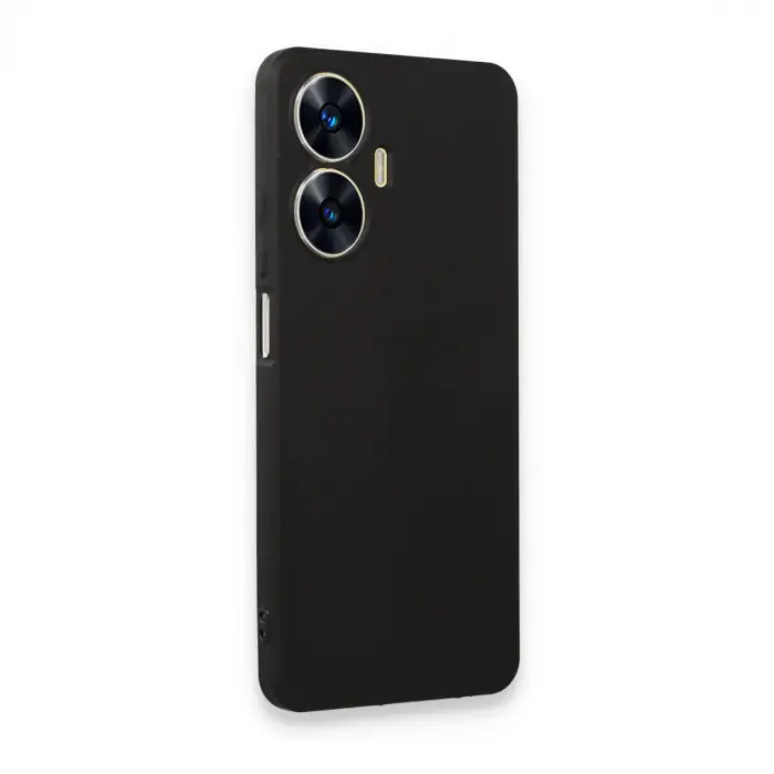 Realme C55 Kılıf First Silikon - Siyah