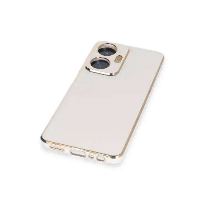 Realme C55 Kılıf Volet Silikon - Beyaz