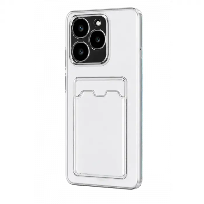 Realme C61 Kılıf Kart Şeffaf Silikon - Şeffaf