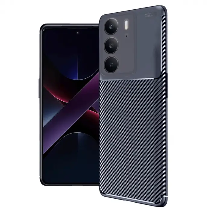 Realme C75 4g Auto Focus Karbon Kapak - Lacivert
