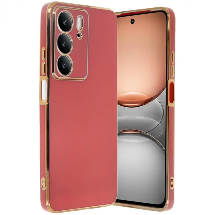 Realme C75 4g Kılıf Volet Silikon - Kırmızı