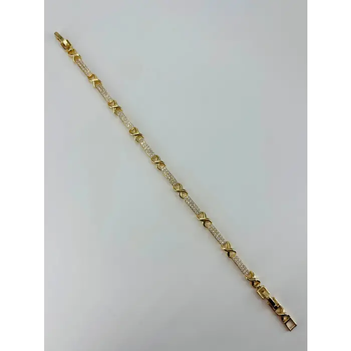 Renk  Pirinç Cm Bileklik 17+2 Cm  - Kbl0485