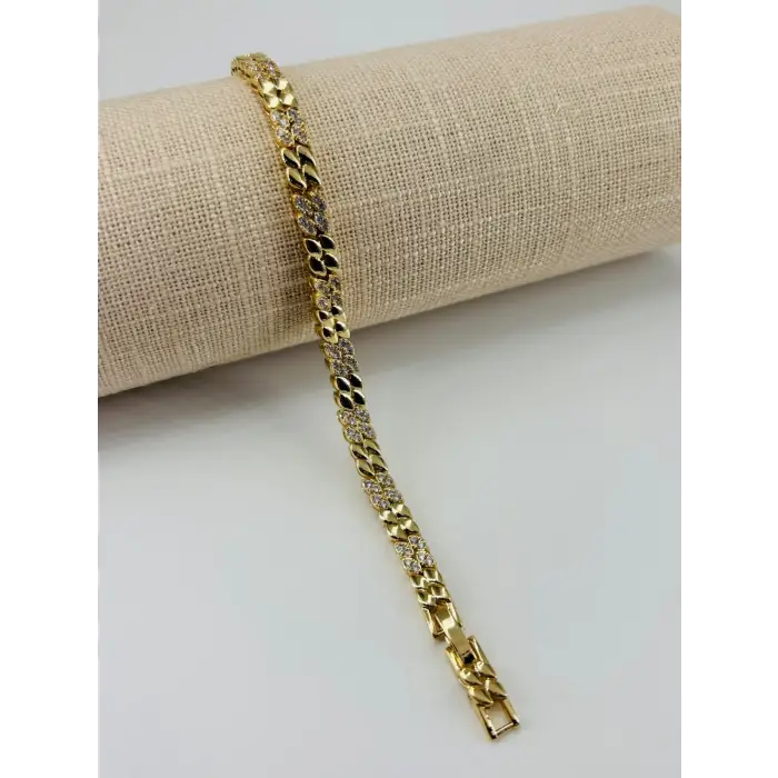 Renk  Pirinç Cm Bileklik 17+2 Cm  - Kbl0486