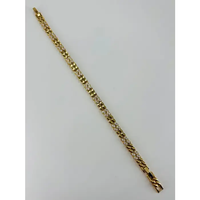 Renk  Pirinç Cm Bileklik 17+2 Cm  - Kbl0486