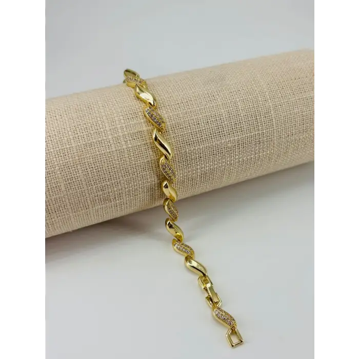 Renk  Pirinç Cm Bileklik 17+2 Cm  - Kbl0518