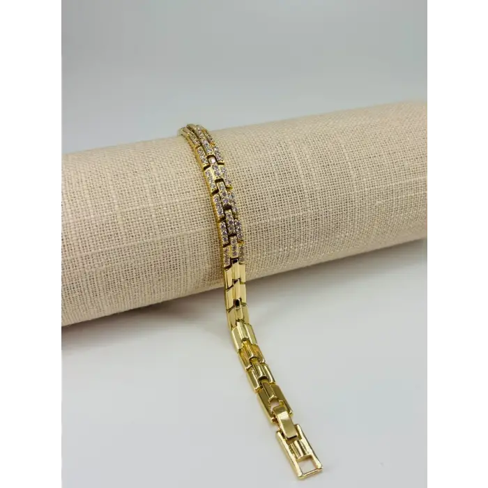 Renk  Pirinç Cm Bileklik 17+2 Cm  - Kbl0535