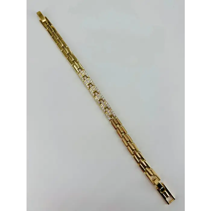 Renk  Pirinç Cm Bileklik 17+2 Cm  - Kbl0535