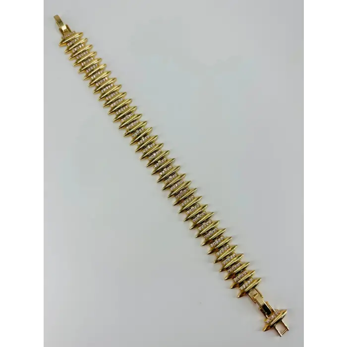 Renk  Pirinç Cm Bileklik 17+2 Cm  - Kbl0541