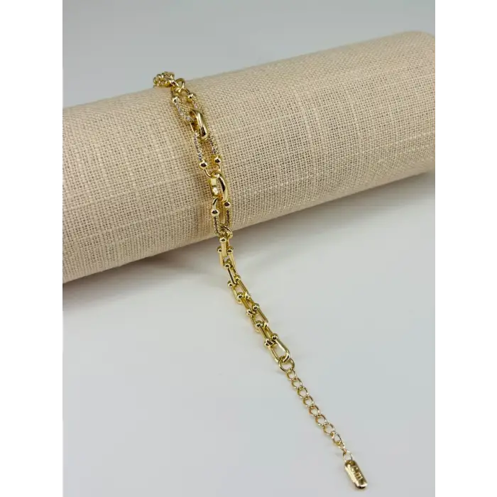 Renk  Pirinç Cm Bileklik 17+4 Cm  - Kbl0511