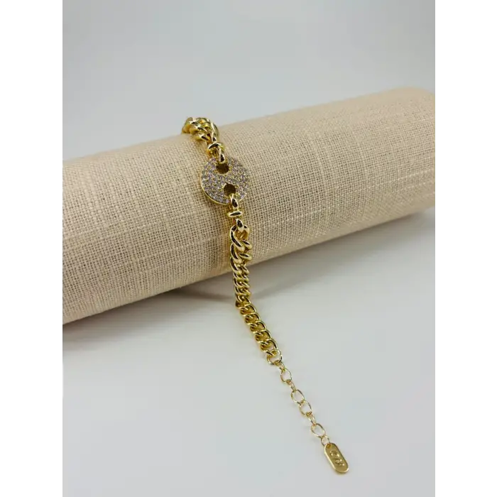 Renk  Pirinç Cm Bileklik 17+4 Cm  - Kbl0515
