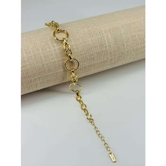 Renk  Pirinç Cm Bileklik 17+4 Cm  - Kbl0555