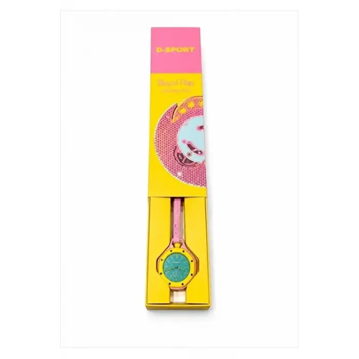 Renkli Lüks Saat Tasarımlı Çanta Süsü Bag Charm Anahtarlık Sarı