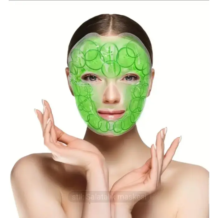 Salatalık Desenli Termojel – Soğuk Sıcak Kullanım, Rahatlatıcı Jel Ped