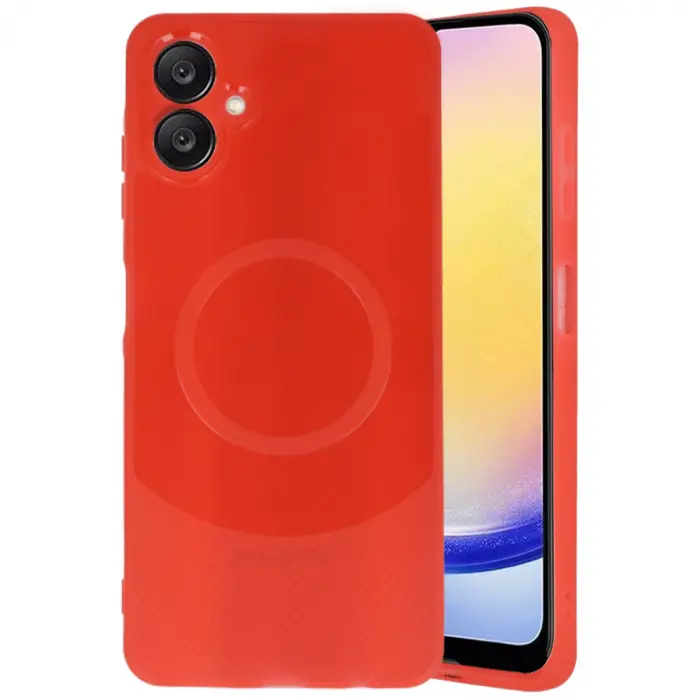 Samsung A06 Kılıf Maya Karbon Kapak - Kırmızı