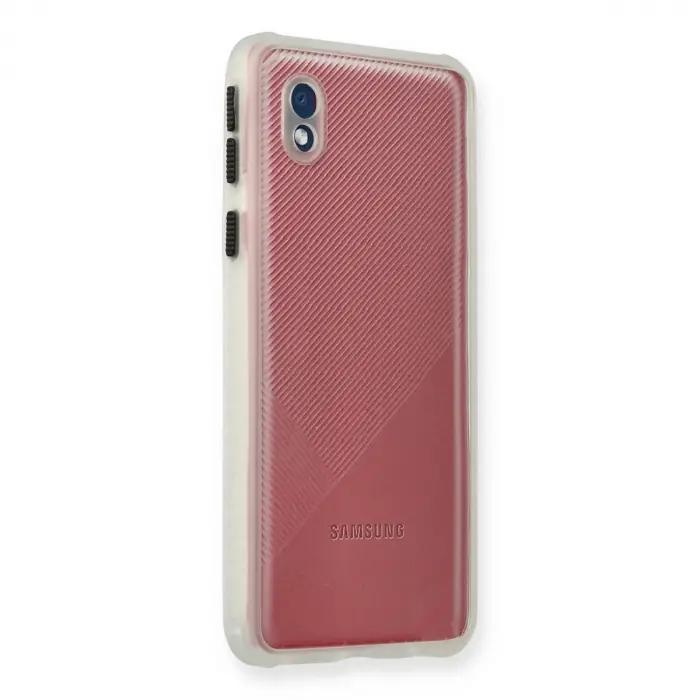 Samsung Galaxy A01 Core Kılıf Miami Şeffaf Silikon - Şeffaf