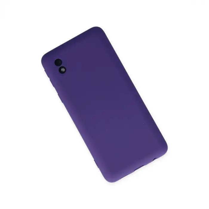 Samsung Galaxy A01 Core Kılıf Nano İçi Kadife Silikon - Mor