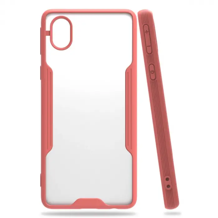 Samsung Galaxy A01 Core Kılıf Platin Silikon - Pembe