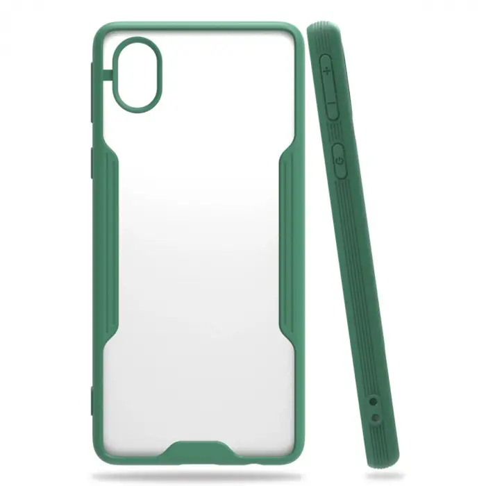 Samsung Galaxy A01 Core Kılıf Platin Silikon - Yeşil