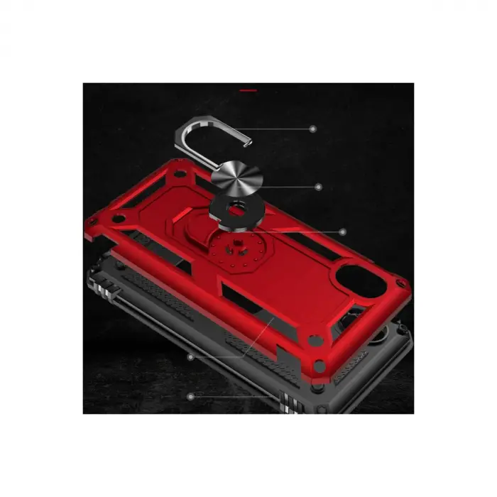 Samsung Galaxy A01 Core Kılıf Sofya Yüzüklü Silikon Kapak - Gold