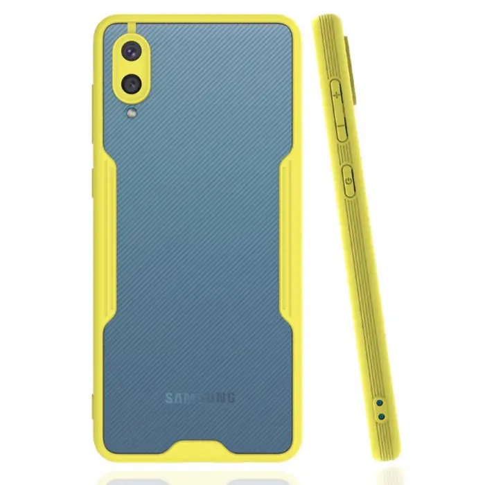 Samsung Galaxy A02 Kılıf Platin Silikon - Sarı