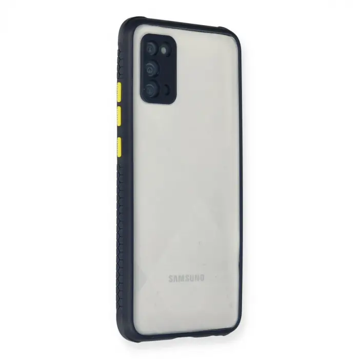 Samsung Galaxy A02s Kılıf Miami Şeffaf Silikon - Lacivert