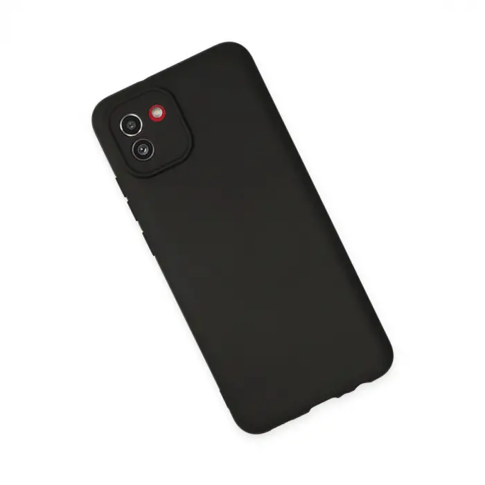 Samsung Galaxy A03 Kılıf First Silikon - Siyah