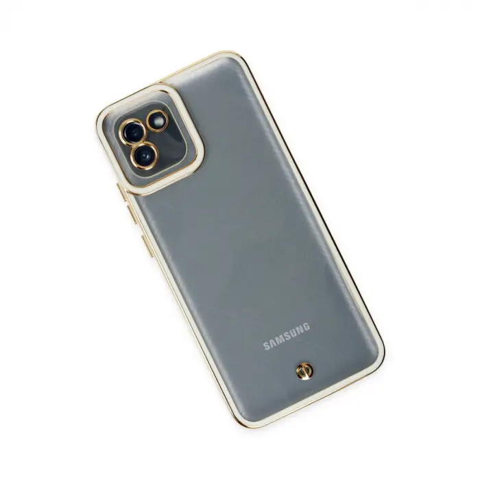 Samsung Galaxy A03 Kılıf Liva Lens Silikon - Beyaz
