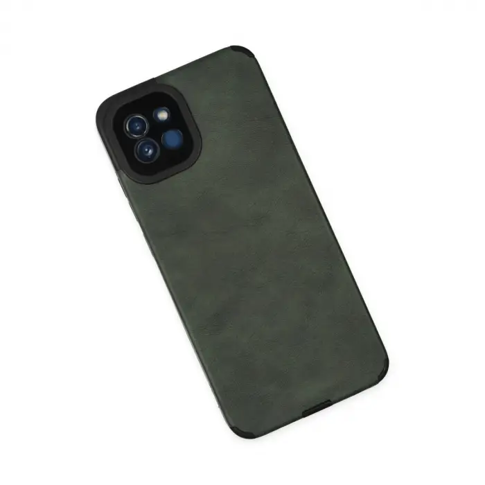 Samsung Galaxy A03 Kılıf Loop Deri Silikon - Yeşil