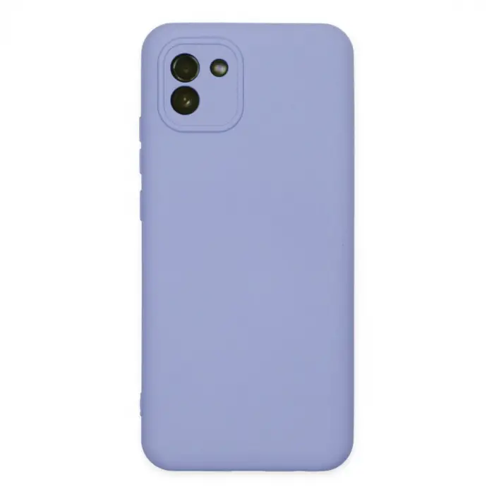 Samsung Galaxy A03 Kılıf Nano İçi Kadife Silikon - Lila