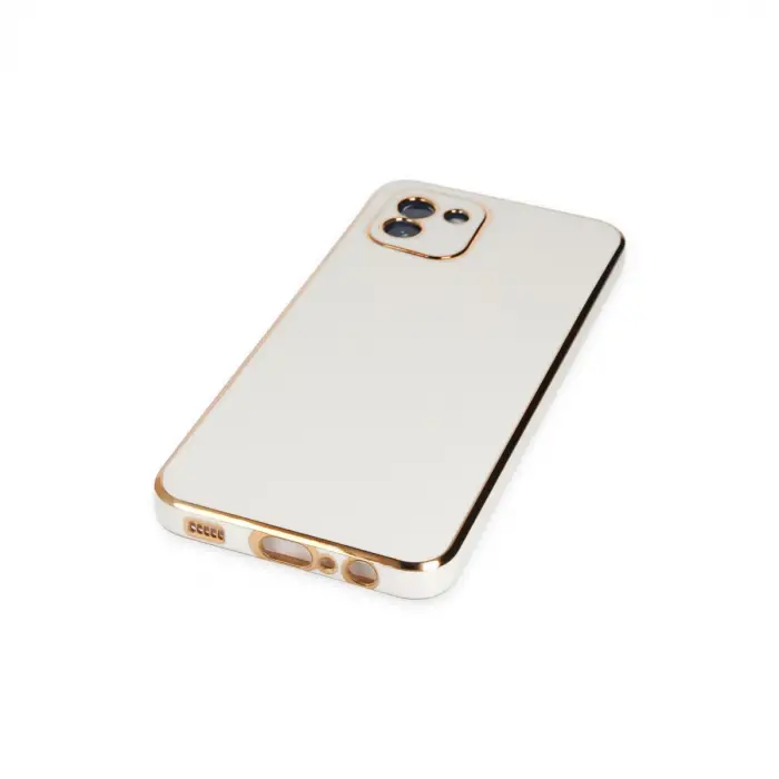 Samsung Galaxy A03 Kılıf Volet Silikon - Beyaz