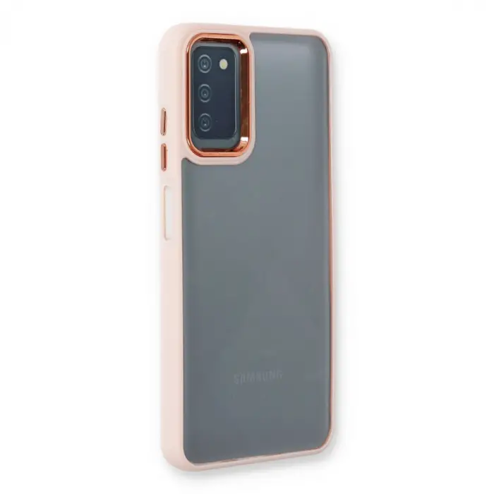 Samsung Galaxy A03s Kılıf Dora Kapak - Pudra