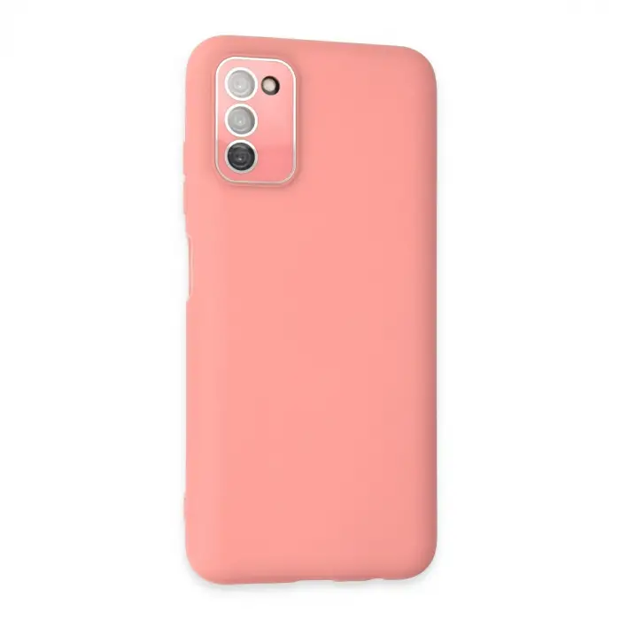 Samsung Galaxy A03s Kılıf Lansman Glass Kapak - Pembe