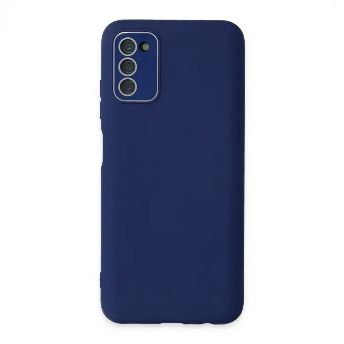 Samsung Galaxy A03s Kılıf Lansman Glass Kapak - Sky Blue