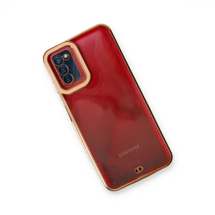 Samsung Galaxy A03s Kılıf Liva Lens Silikon - Rose