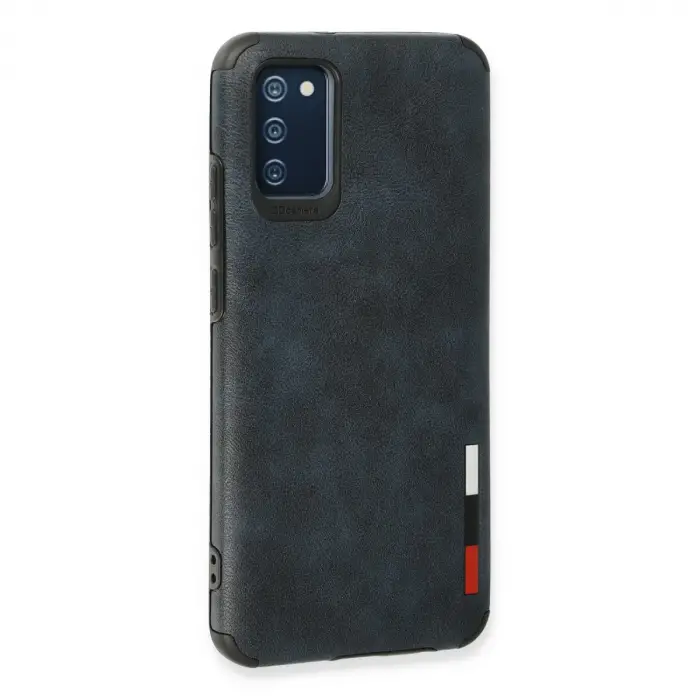 Samsung Galaxy A03s Kılıf Loop Deri Silikon - Lacivert